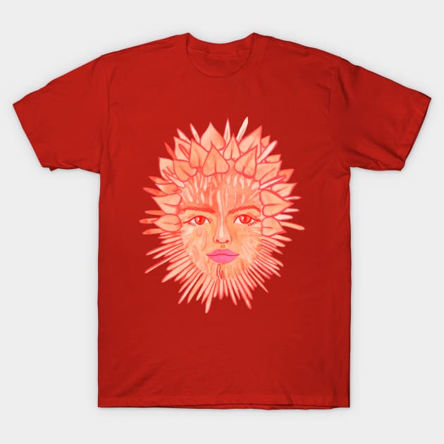 Beautiful flame girl T-Shirt by deadblackpony